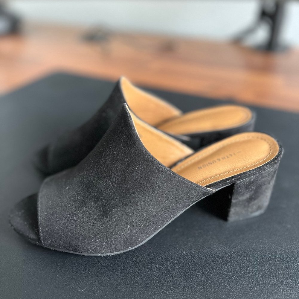 14th & Union Suede Block Heel